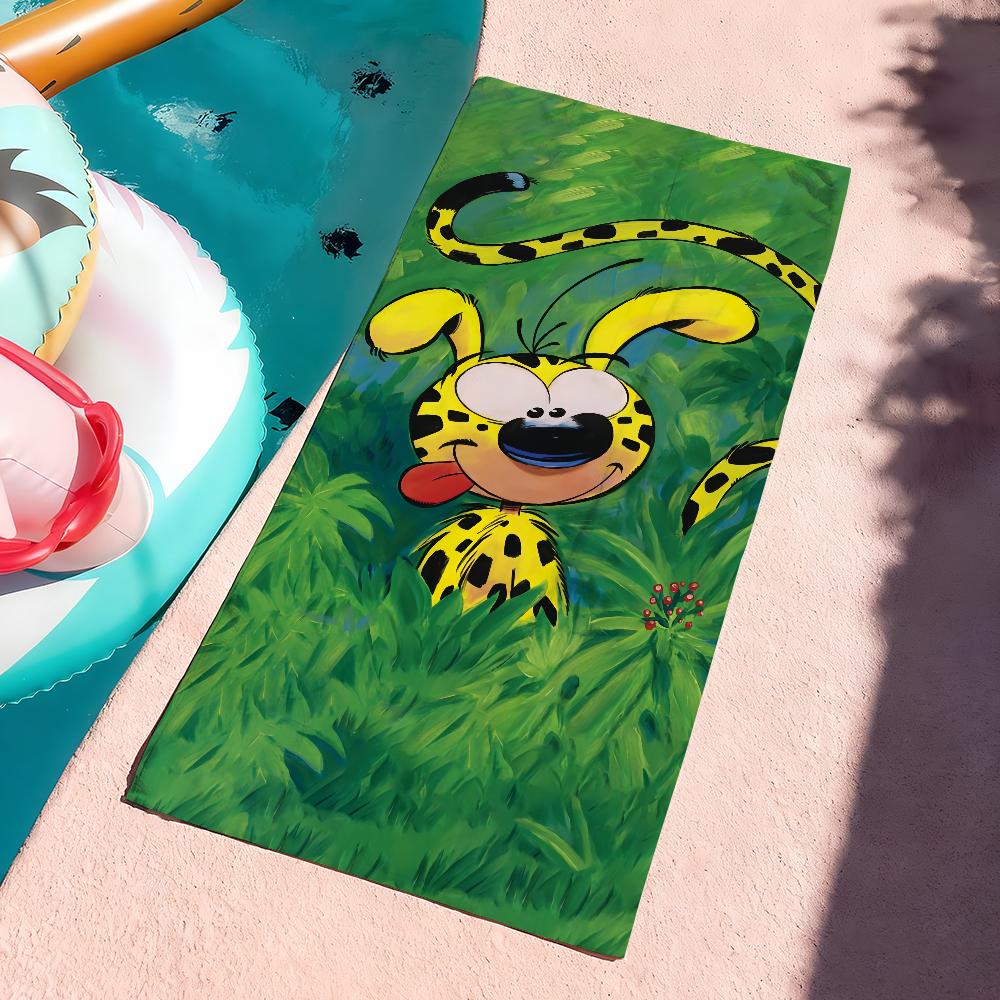 Asciugamano Divertente Carino M-Marsupilami Cartone Animato Morbido Piscina Regalo Per Viaggio Palestra Doccia Campeggio Asciugatura Rapida Sportivo Grandi Asciugamani da Spiaggia