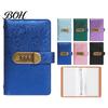 Cartella Porta Banconote Portatile A6 con Serratura a Password Organizzatore di Budget Contanti, Copertina in Pelle PU con Rilievo, Tracciatore Spese Mensili 100 Tasche Sfida di Risparmio