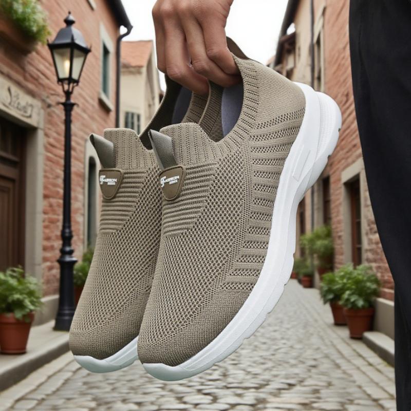 New Men's Walking Shoes Stretch Flex Mesh Male Yoga Fitness Shoes Fashion Breathable Vulcanized Fitness Sneakers Tenis Masculino