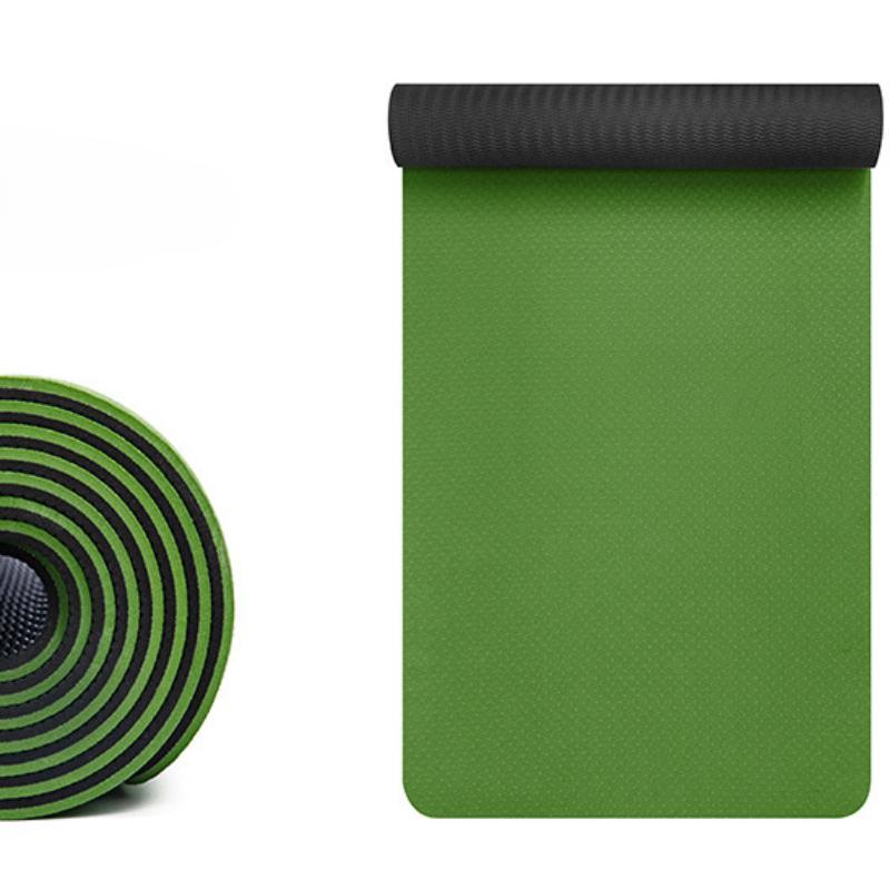 

Бытовой противоскользящий и износостойкий коврик для йоги из ТПЭ. Коврики для йоги безопасны и экологически безопасны. Амортизирующий двухцветный коврик для фитнеса без запаха. 183*61*0.8cm