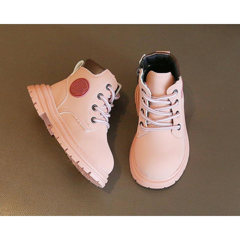 Spring and Autumn New Classmate Martin Boots Children's Soft Sole Versatile Boys and Girls Single Boots Zipper Fashion Versatile Trend Boots