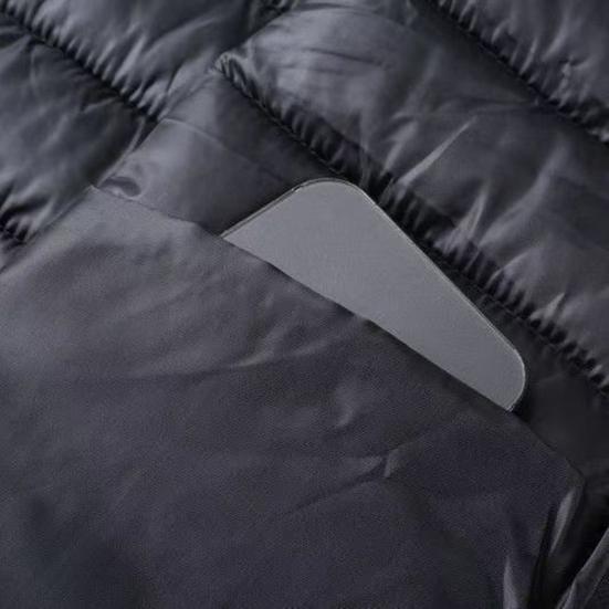 Men Waistcoat Vest Stand Collar Sleeveless Zipper Closure Windproof Vest with Pockets Solid Color Winter Thermal Jacket