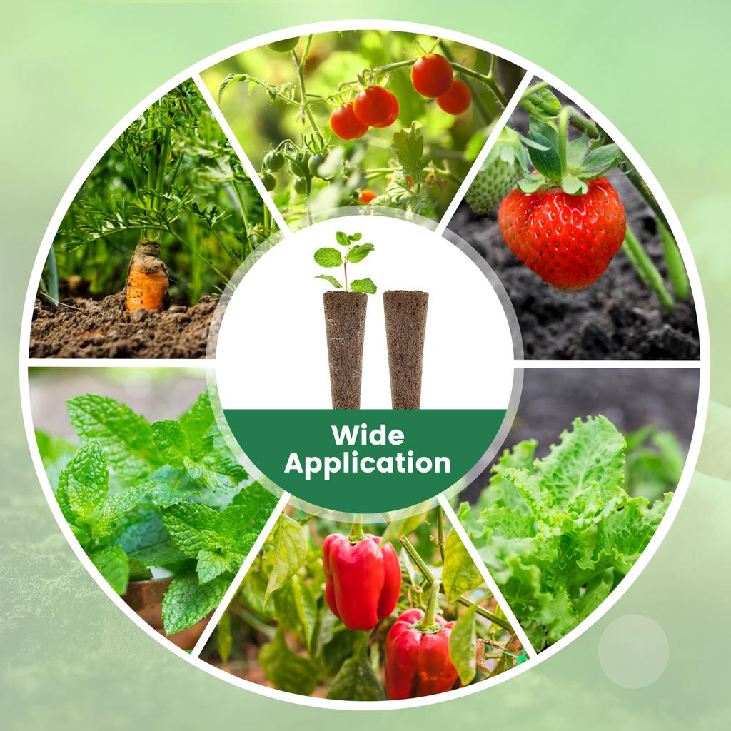 50/100 Stück Anzucht-Schwämme Hydroponische Kapseln Set mit Pflanzenetiketten Ersatz Wurzelwachstums-Schwämme Indoor-Gartenzubehör