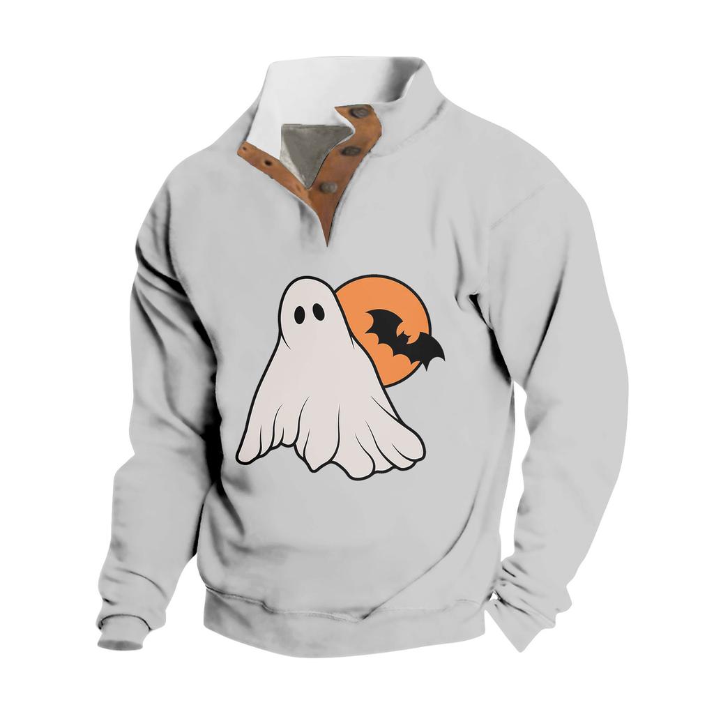 Spring And Autumn Men's Standing Collar Sweatshirt Is Outdoor Casual Sweaters Tops