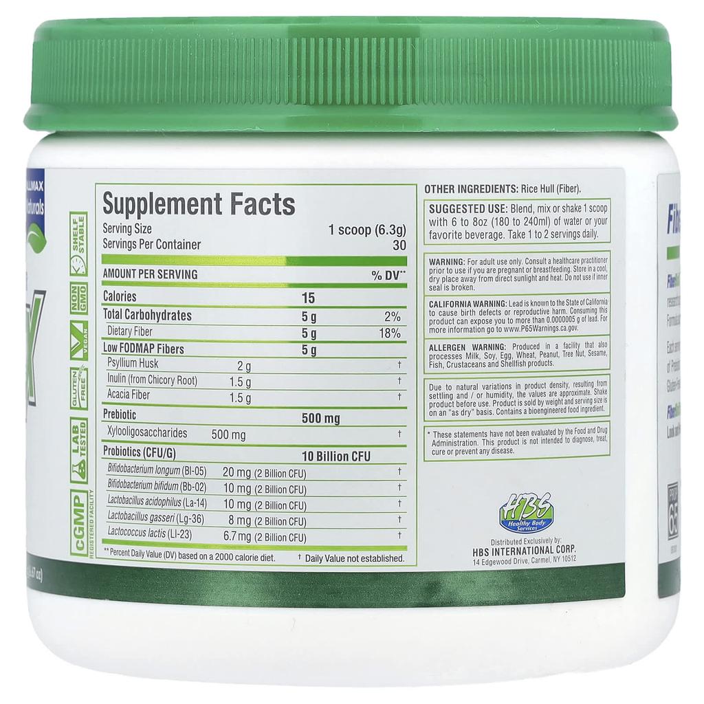 ALLMAX, FiberBiotiX, Unpalbord, 189g (6.67oz)