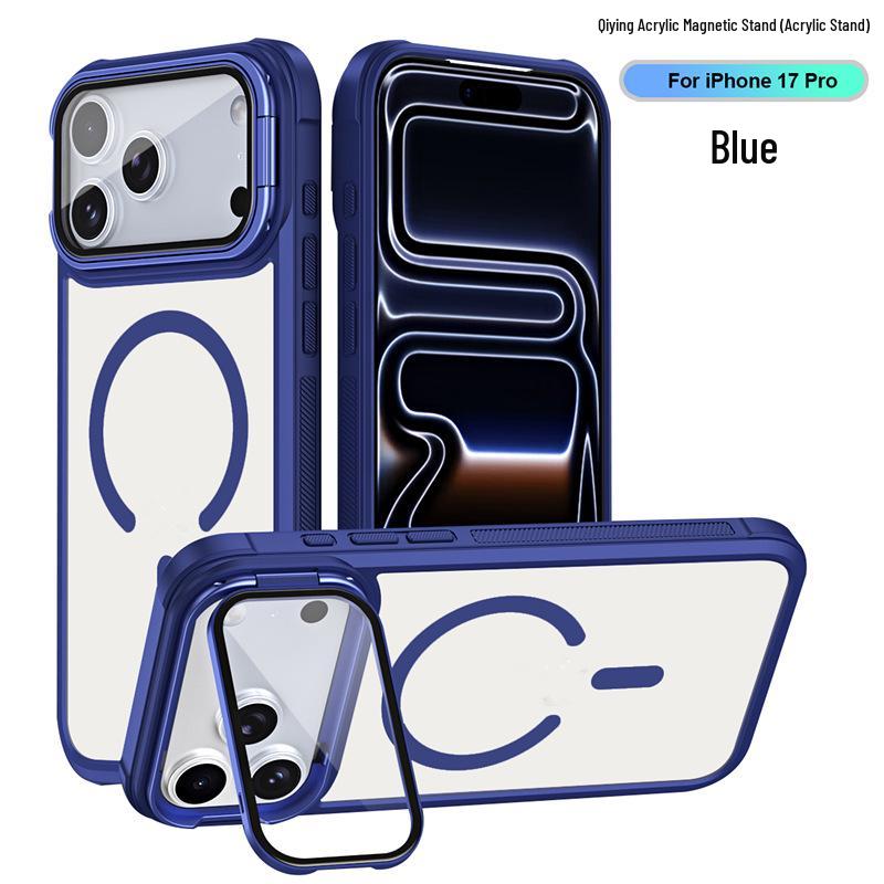 

Transparent Magnetic Lens Holder Phone Case for iPhone 17 Pro, Compatible with Apple Models 14/13. iPhone 15 Pro