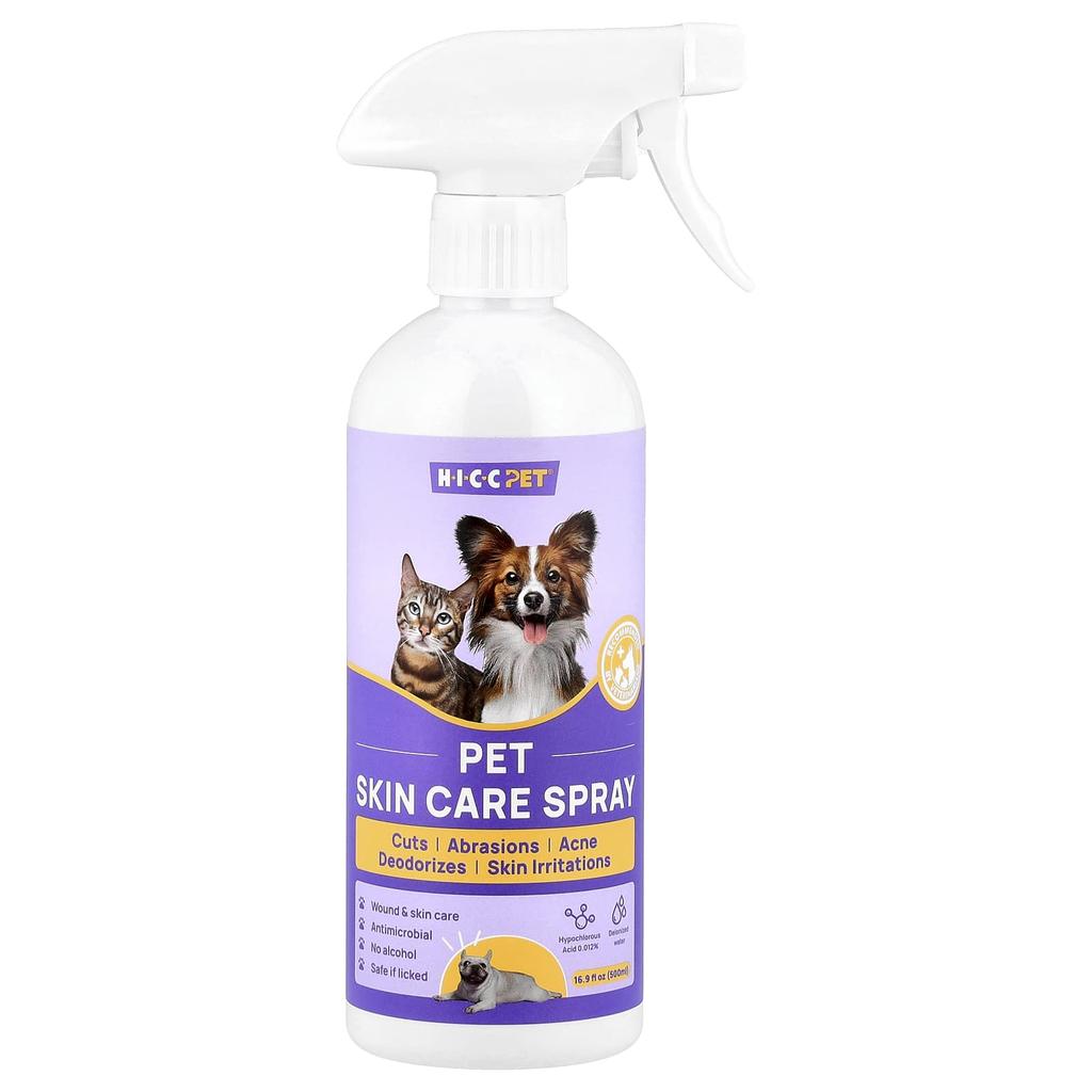 HICC Pet, Pet Skin Care Spray, for Dogs and Cats, 500ml (16.9 Fl Oz)