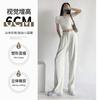 Nettext Suit Pants Women's Spring and Autumn New Mopping High-waisted Wide-leg Pants Drape Casual Straight Narrow Version Small Pants