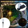 Outdoor Waterproof Cross Stake Light for Garden Yard Lawn Pathway Decorative Lighting Fixture Assembly Required