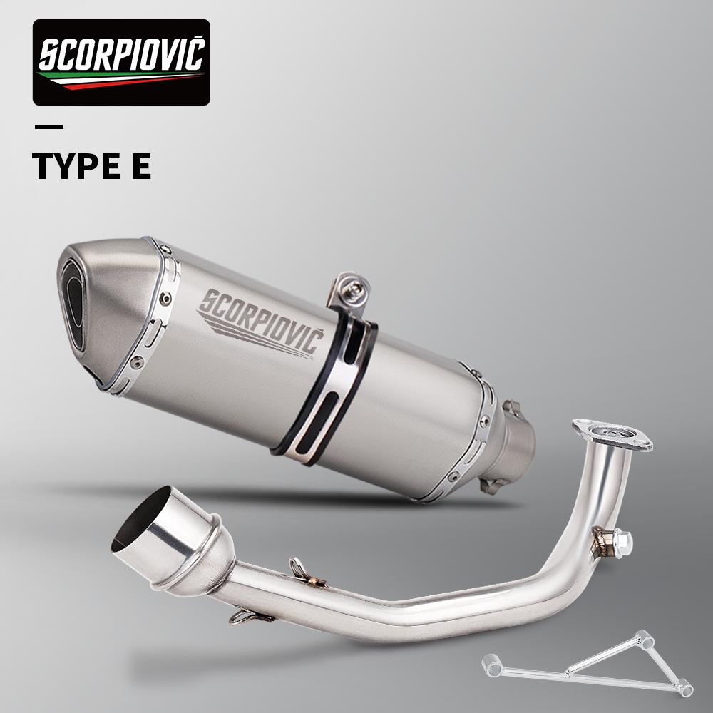High Performance GY6 Motorcycle Modified Contact Tube GY6 125 150cc Scooter Motorcycle Exhaust Muffler System