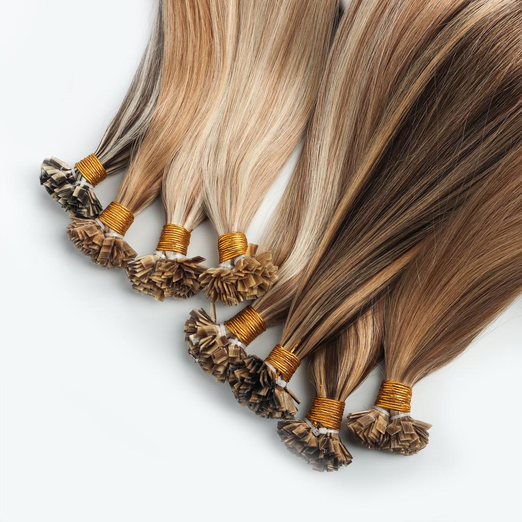 K-Tip Hair Extensions 100% Remy Human Hair Keratin Tip for Quiet Luxury Stealth Wealth Aesthetic Market Ready Professional