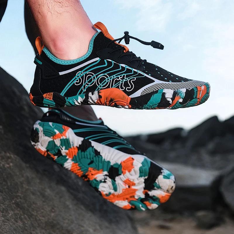 Quick Dry Wading Shoes for Men Breathable Women's Beach Barefoot Aqua Shoes Anti-slip Water Sports Shoes Surfing Diving Fishing