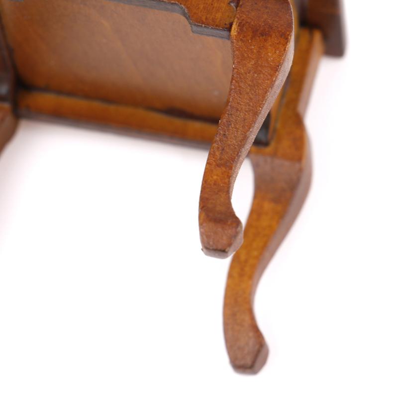 1:12 Wooden Bedroom Dollhouse Miniature Bedside Furniture Accs