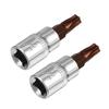 2Pcs Socket New Parts 1/4 1/4 Inch Drive Supplies T30