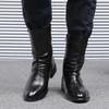Mode Frühling und Herbst Scharfe Zehenstiefel für Herren UK 2025 Koreanische Ausgabe High Top Lederschaft Herrenstiefel Modetrend