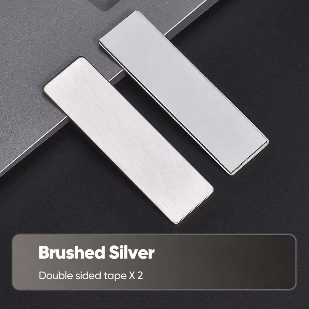 

7.5*2.5CM Free Engraved Logo Text Plate Custom Badge Personalize Brooch Double Sided Tape Magnet ID Door Wall Mailbox Name Tag 75x25x1mm