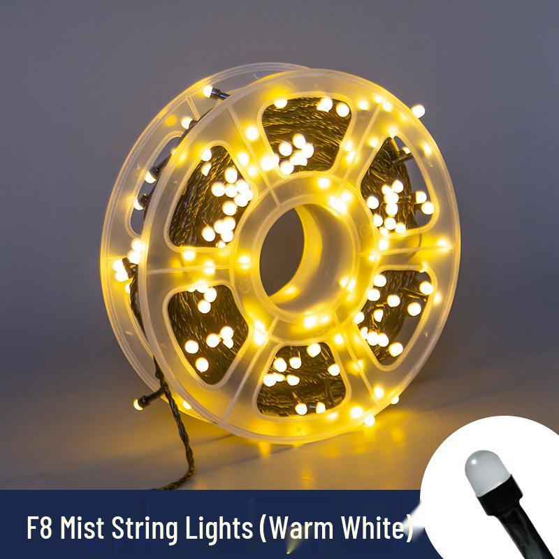 

25 Color Round Crystal Bubble Lights - 50m, High Brightness, 8 Modes, Waterproof & Sunproof. 240 LED High Brightness 50m [220V Plug-in]