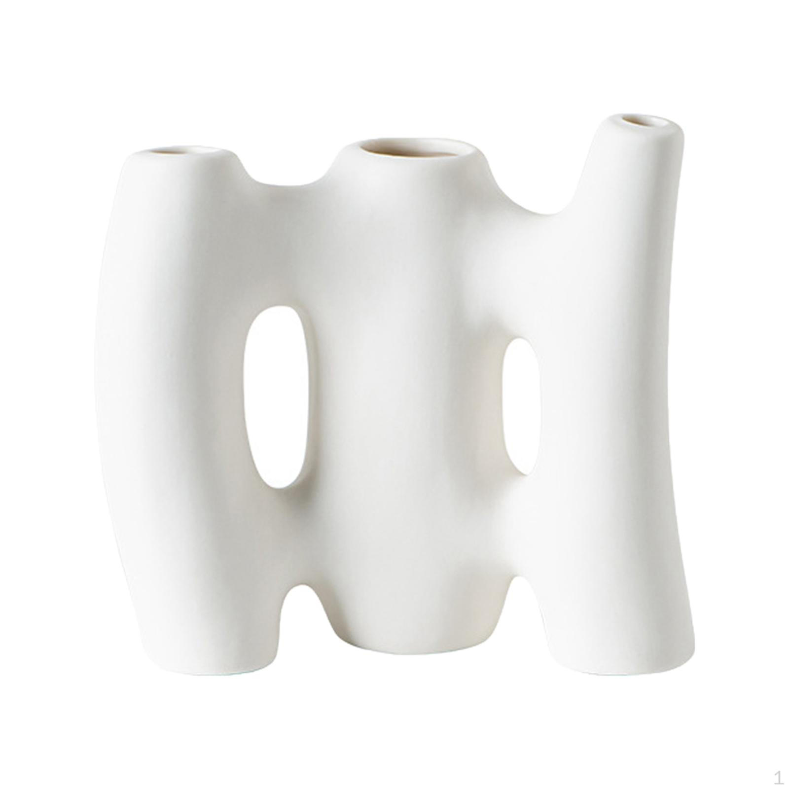 

Керамическая ваза для цветов, декоративное украшение для дома, реквизит для фотографий, геометрический абстрактный горшок для 16.2cmx15cm