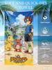 Digimon Beach Towel, Anime Fan Favorite Character Print Quick-Dry Towel for Beach, Pool, Summer Vacations and Anime Enthusiasts