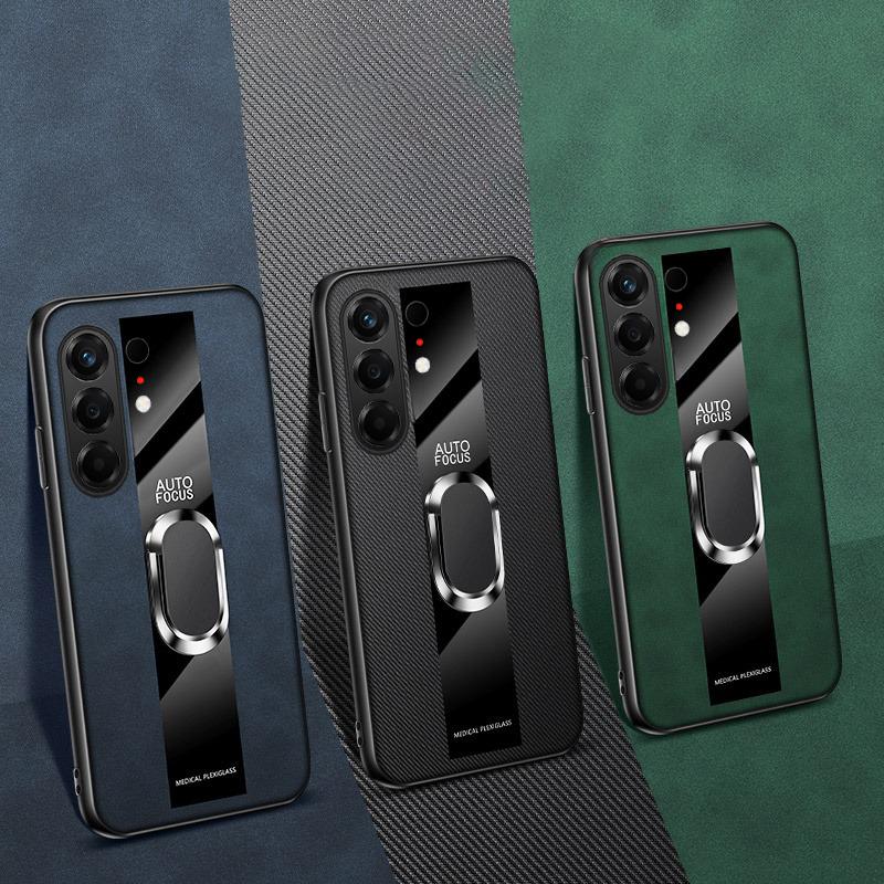 For Tecno Camon 50 Ultra Case Business Magnetic Ring Holder Shockproof sheepskin Leather Soft Silicone Fashion for Tecno Camon50 Ultra Back Cover