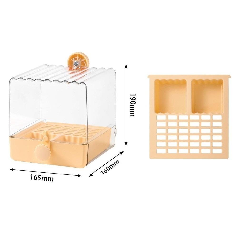 2 In 1 Bird Hanging Bathtub Drawer Design Parrot Shower Box New Food Holder Box Cage Use