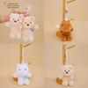 Cute Soft Plush Toy Pendant With Short Faux Fur For Kid Bag Decor