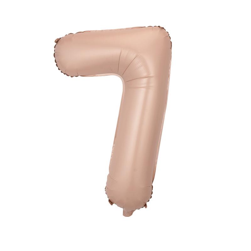 32" Medium Number Aluminum Foil Balloon for Children's Birthday Party Decorations