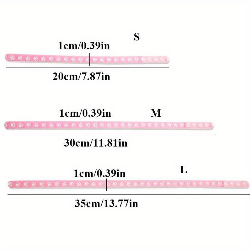 12pcs Pet Classification Collar Puppy Kitten Identification Footprint Collar Newborn Puppy Cat Birth Milk Dog Necklace Pet Supplies