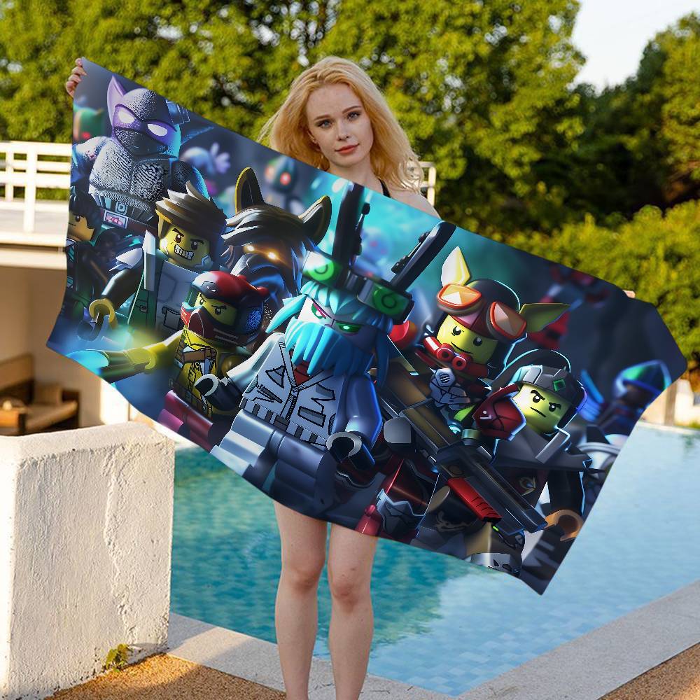 Game R-Robloxs Cool Microfiber Blanket Quick Drying Beach Towels Oversized Printing Super Absorbent Pool Towel Blanket