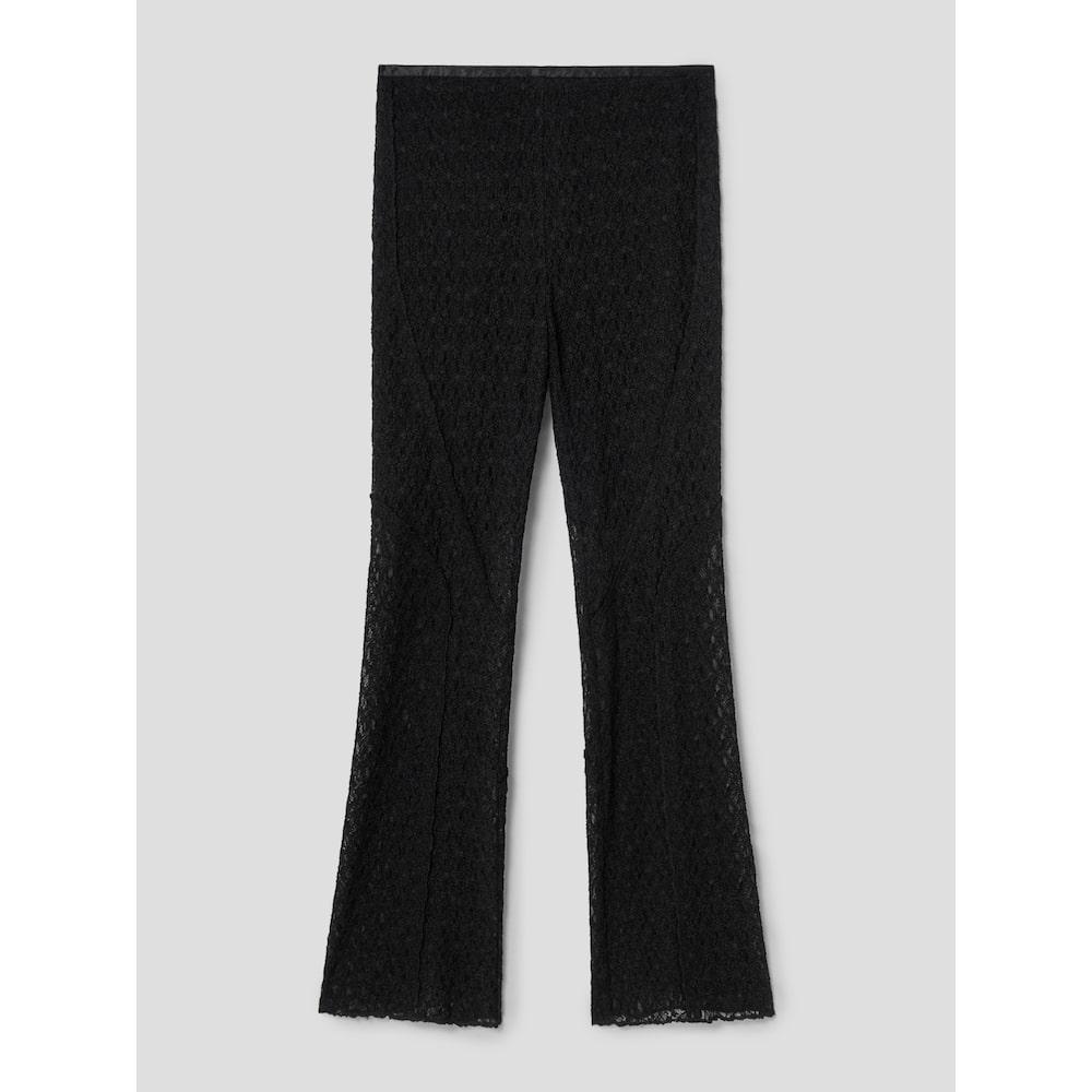 Anggae Lace Line Pants Black