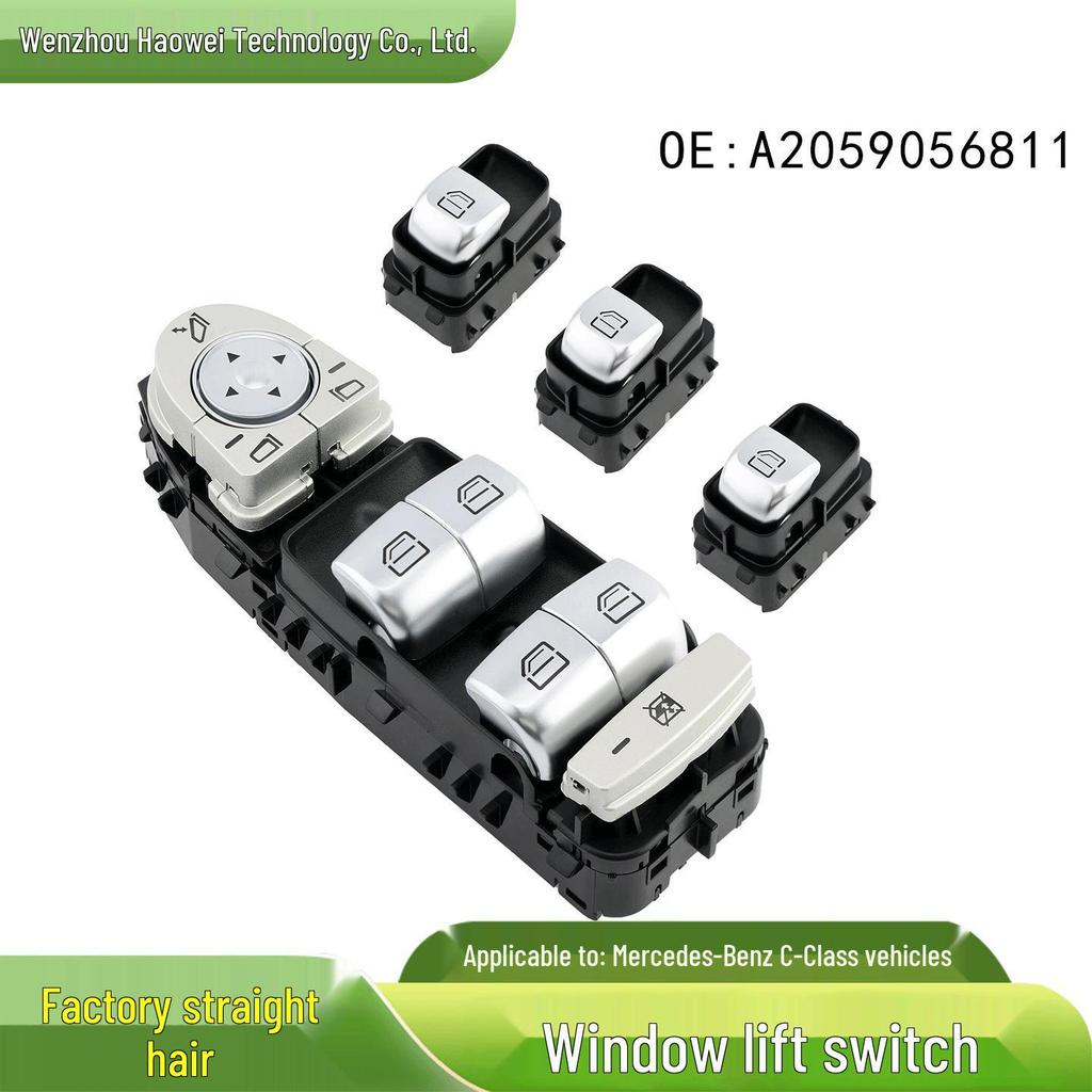 A2059056811 Mercedes-Benz C-Class Left Front Electric Window Regulator Switch