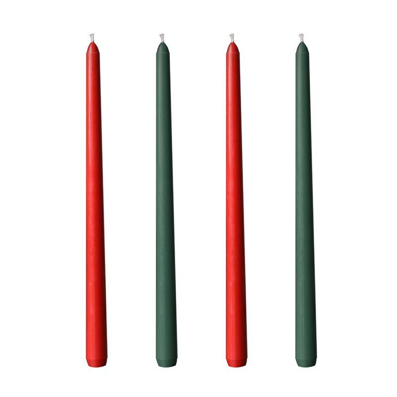 

25CM Long-pole Conical Candle Colorful Smoke-free Wedding Banquet Atmosphere Long Candle