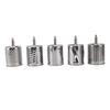 ZK40 Manual Cheese Grater Shredder Stainless Steel Kitchen Hand Crank Grinder with 5 Interchangeable Blades and Handle