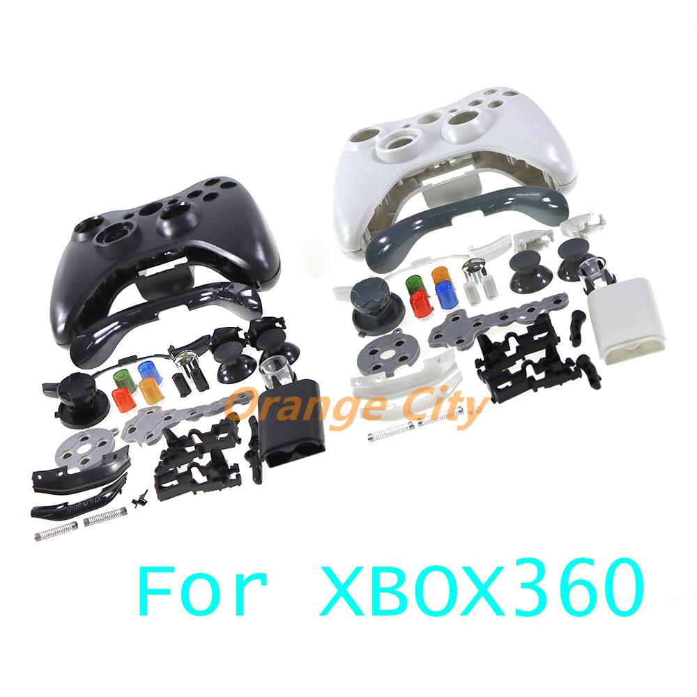 Sostituzione Per Custodia Cover Kit Controller Wireless XBOX360 Thumbstick Per Gamepad Xbox 360 Guscio Abitacolo Completo e Pulsanti