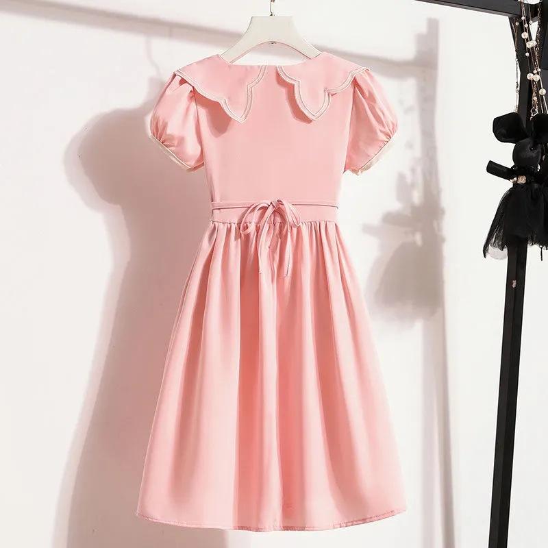 Girls' Dresses, Summer Dresses, Lapels, Western Style, Big Children's Skirts, Children's Summer Dresses, Princess Skirts, Summer