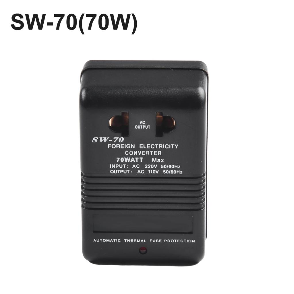 100W Aufwärts-/Abwärtswandler, 110/120V auf 220/240V, 70W/100W, 55Hz-60Hz Stromwandler Reiseadapter