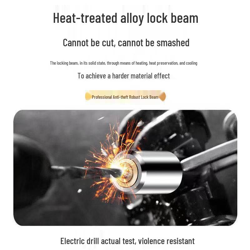 Anti-Theft Bicycle & Motorcycle Chain Lock for Mountain Bikes, Scooters, and Battery Cars.