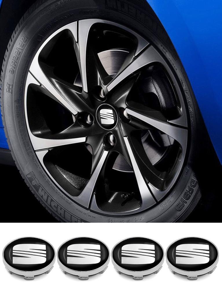 Nuovi 56/60mm Tappi Coprimozzo Ruota Auto Protettore Copertura Accessori Auto Per SEAT Ibiza Leon Arona Ateca Tarraco Alhambra Cupra