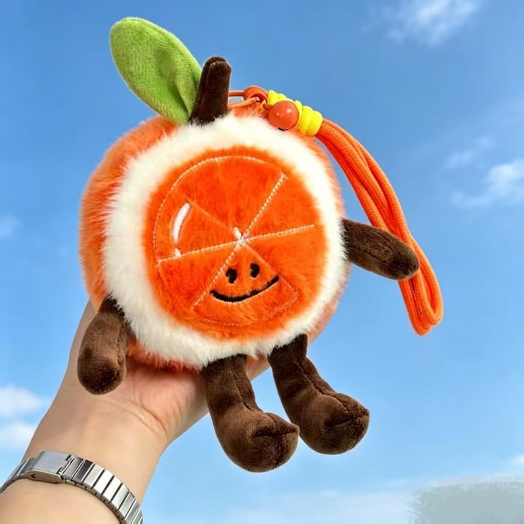 Fruit Series Plush Keychain With Pp Cotton Filling For Gift And Decor