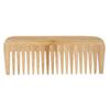 Wide Tooth Comb Flexible Structure Safety Eco Friendly Portable Wet Hair Comb Bamboo Comb for Home Travel