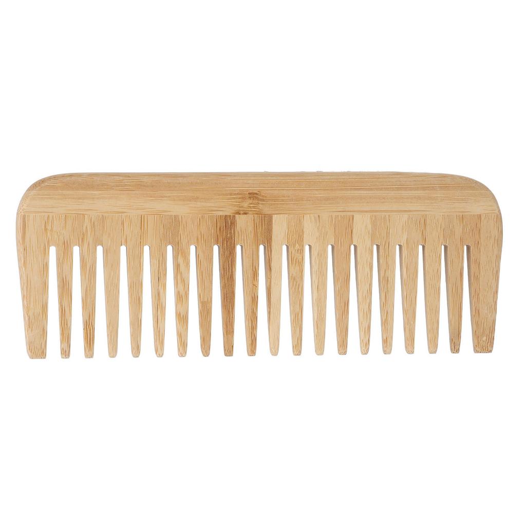 Wide Tooth Comb Flexible Structure Safety Eco Friendly Portable Wet Hair Comb Bamboo Comb for Home Travel