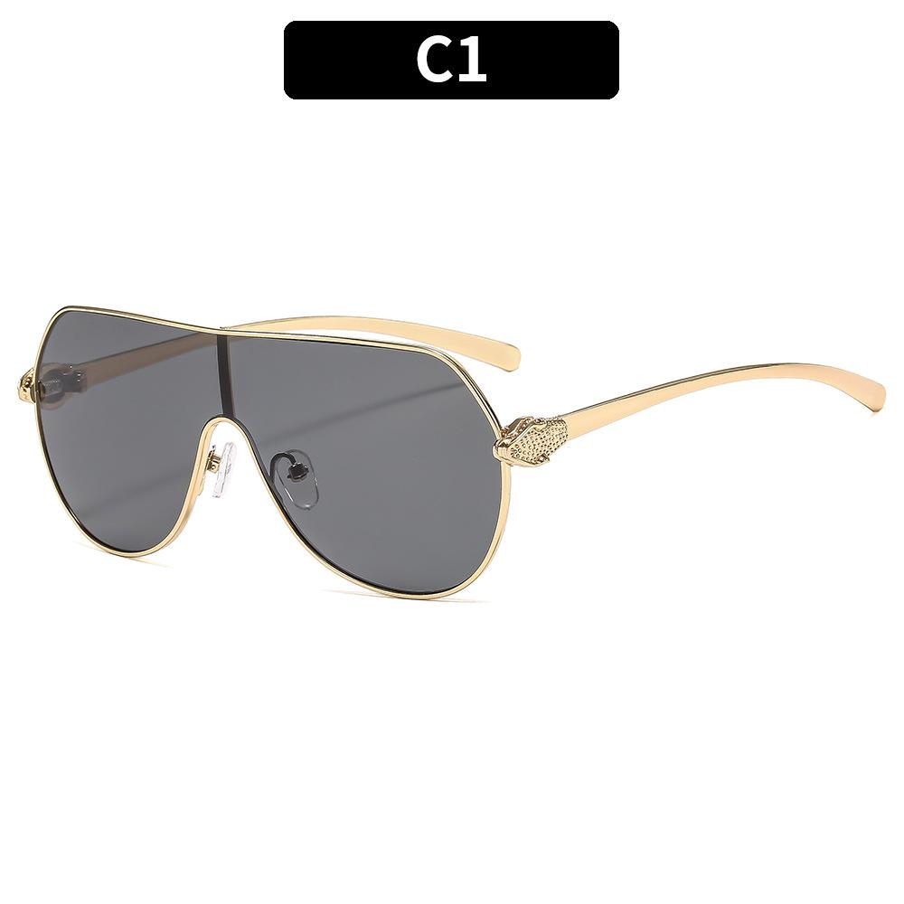 Women's Sunglasses, Metal Large-frame Aviator Sunglasses, Men's and Women's Fashion Sunglasses.