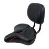 Saddle Bike Seat with Backrest Biking Height Adjustable Exercise Cushion Women Men