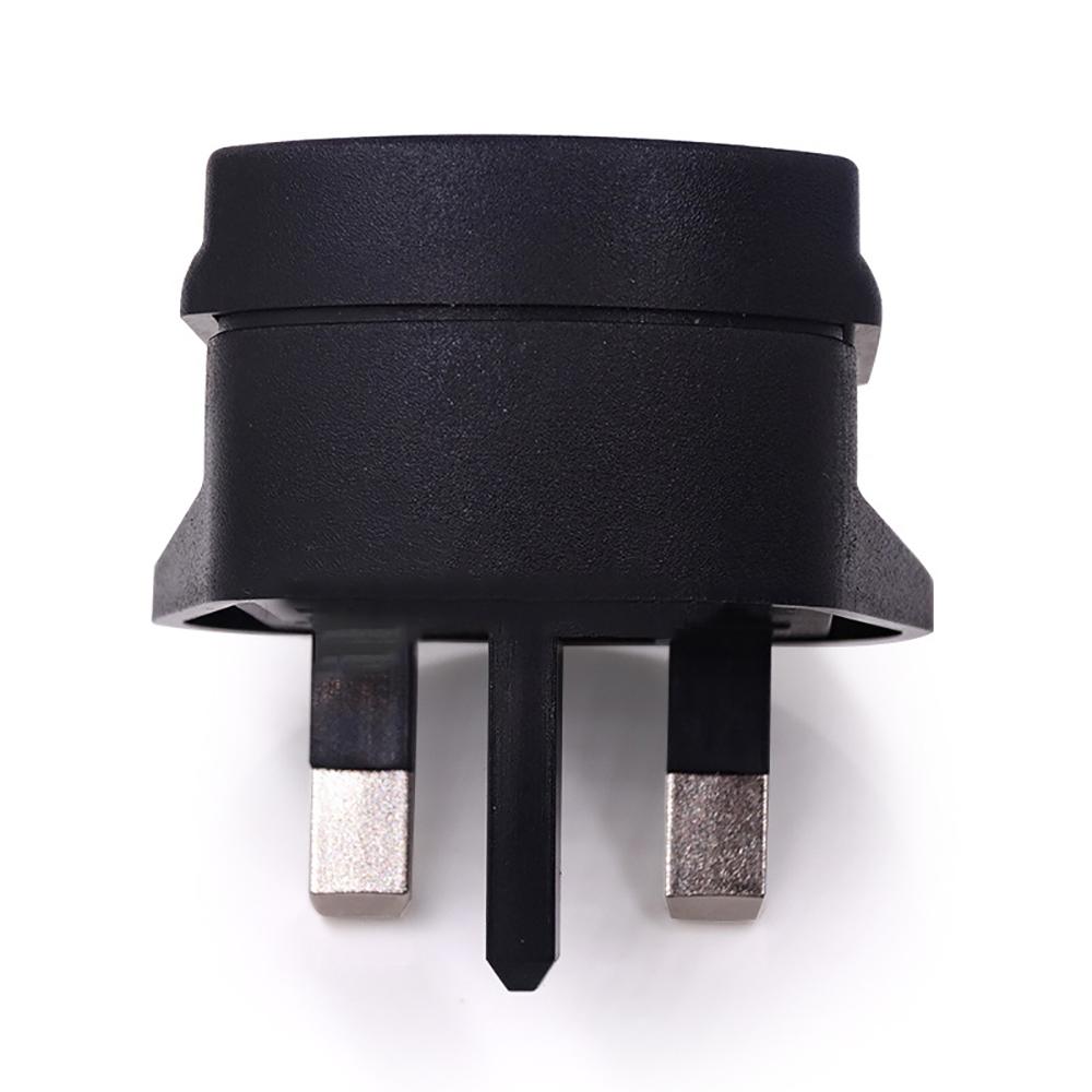 Charger Converter Mains Socket Adapter UK Plug to EU Plug Black For Shaver Plug/Toothbrush