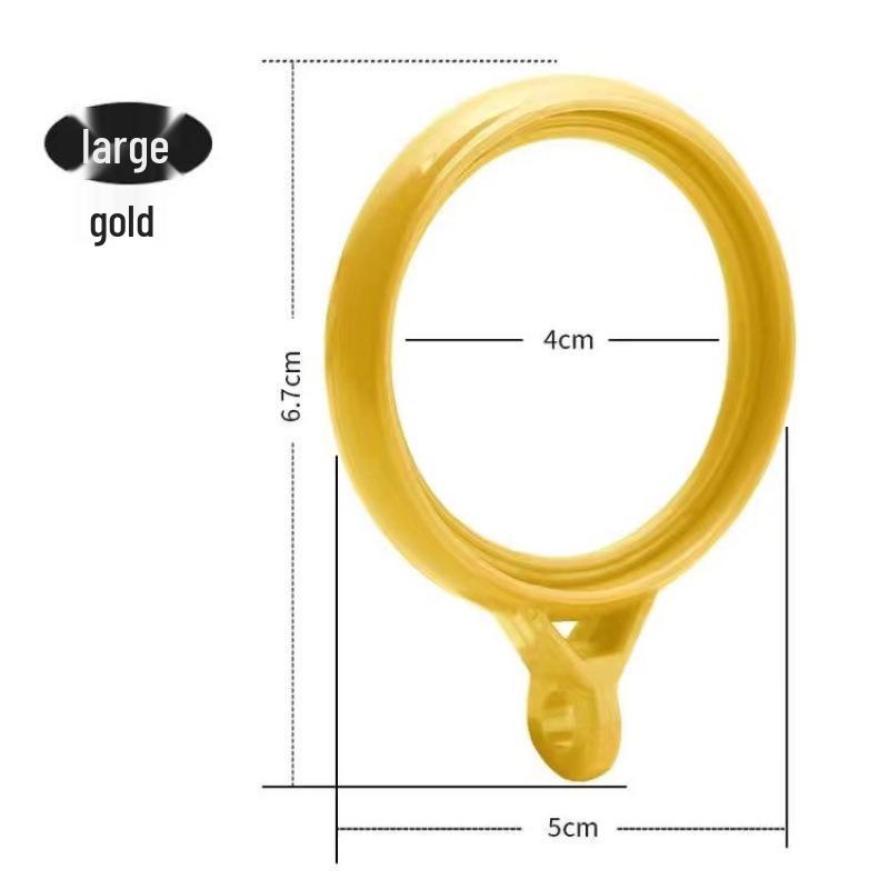 Tysta runda gardinkrokar för romerska stänger