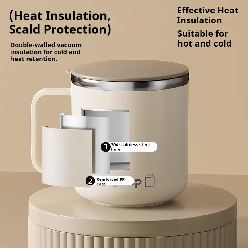400ML Leak Proof Drinking Cup Stainless Steel Coffee Cup With Lid Drinkware Double Wall Water Bottle Thermal Cup Milk Coffee Mug