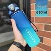 Gradient Frosted Summer Sports Water Bottle – Large Capacity, High-Temperature Resistant, Drop-Proof, with Tea Infuser.
