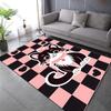 1PC Cute Kitten Pink Print Carpet for Living Room Bedroom Sofa Home Decoration Non-slip Floor Mat Modern Rugs Luxury Gifts