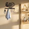 Music Theme Metal Key Hooks 7 Hooks Wall Mounted Rustproof Home Decor