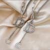 Autumn And Winter Versatile D Letter Fringed Women'S Necklace Douyin Same Collarbone Chain And Sweater Chain